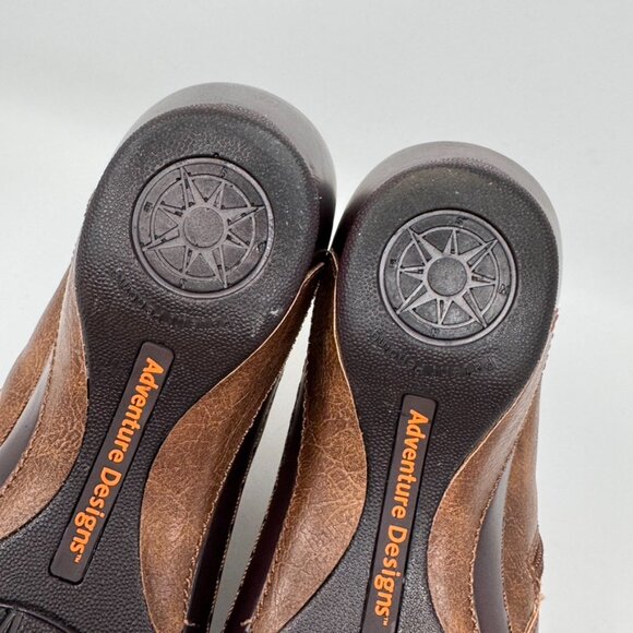 JBU Jambo Design Womens Brown Vegan Leather Laser Cut Side Zip Bootie   Size 11 - Picture 10 of 12